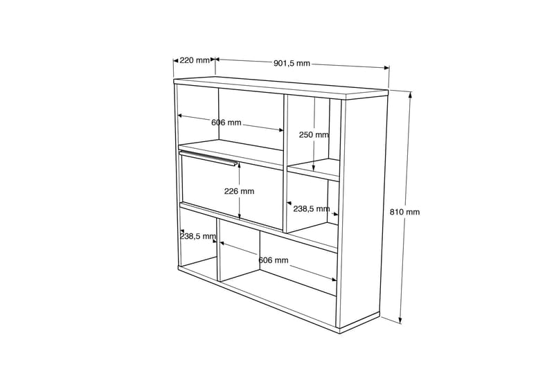 Liyakat Væghylde 90,1 cm - Hvid - Opbevaring - Hylder & Reoler - Væghylde & vægreol