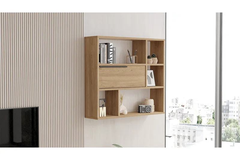 Liyakat Væghylde 90,1 cm, Valnød finér