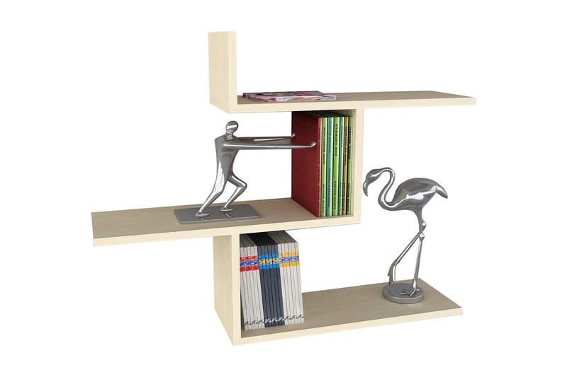 Louvrall væghylde, Træ