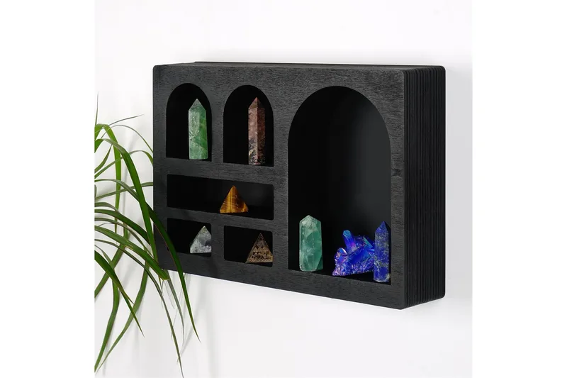 Masatane Væghylde 35 cm, Sort