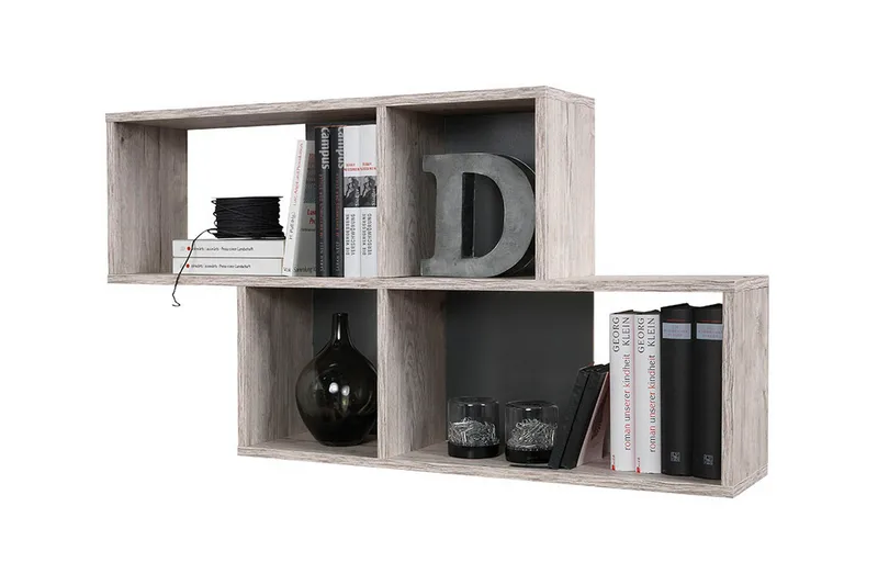 Matisse Væghylde 100 cm, Sand Eg/Antracit