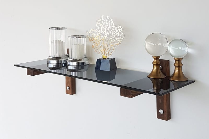 Michaelchristop Væghylde 85 cm - Valnød - Opbevaring - Hylder & Reoler - Væghylde & vægreol