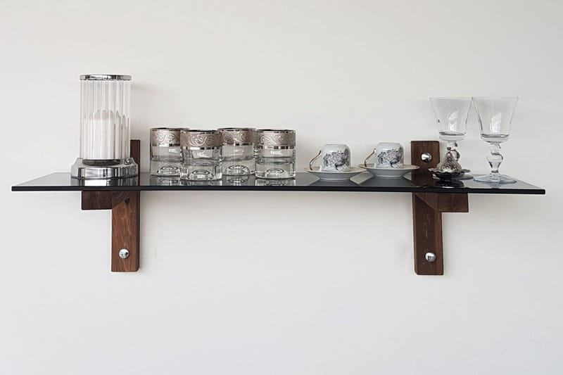 Michaelchristop Væghylde 85 cm, Valnød