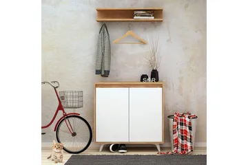 Mod Design Skænk/ hat hylde - Træ / hvid - Møbler - Entrémøbler - Møbelsæt til hall og entre