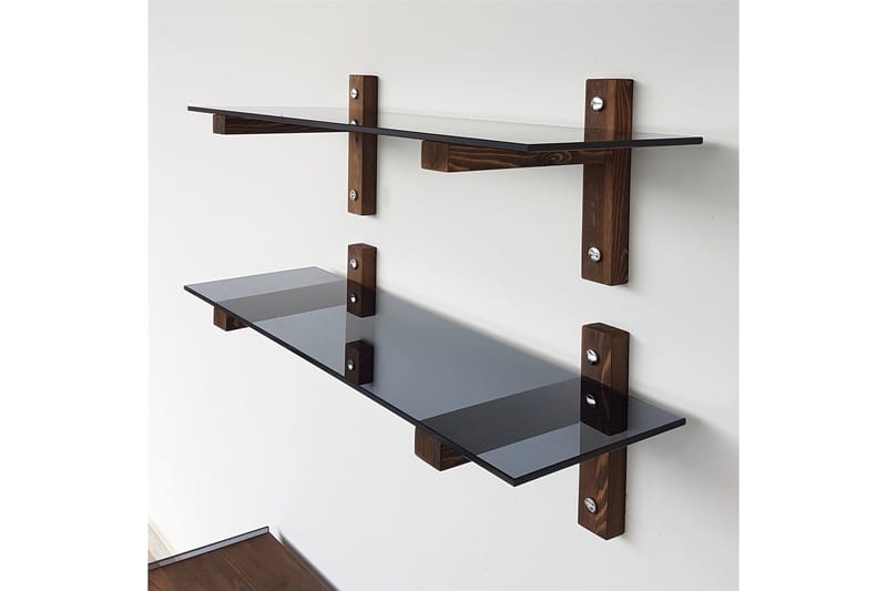 Nelams Væghylde 85 cm - Valnød - Opbevaring - Hylder & Reoler - Væghylde & vægreol