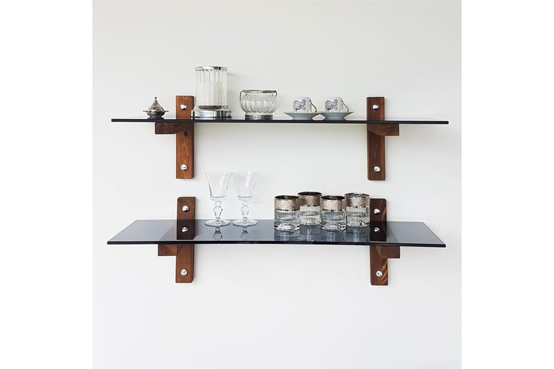 Nelams Væghylde 85 cm - Valnød - Opbevaring - Hylder & Reoler - Væghylde & vægreol