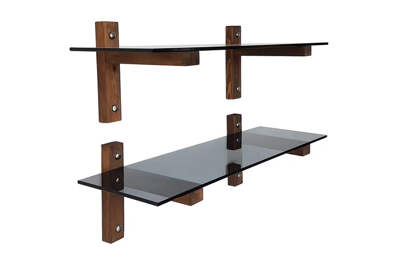 Nelams Væghylde 85 cm, Valnød