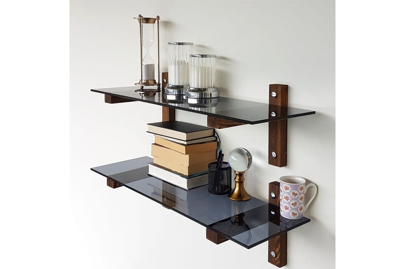 Nelams Væghylde 85 cm - Valnød - Opbevaring - Hylder & Reoler - Væghylde & vægreol