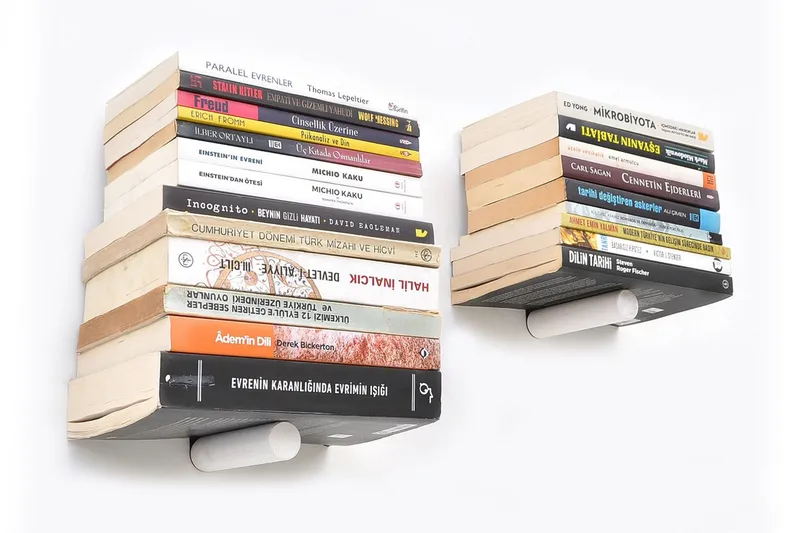 Noke Væghylde 21 cm, Sort/Hvid