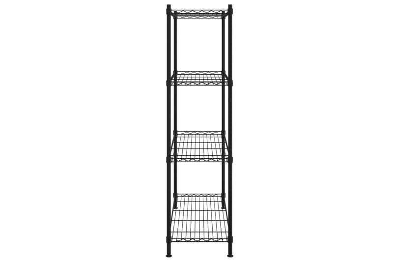 Opbevaringsstativ med 4 hylder 90x35x137 cm 200 kg sort - Sort - Opbevaring - Hylder & Reoler - Væghylde & vægreol
