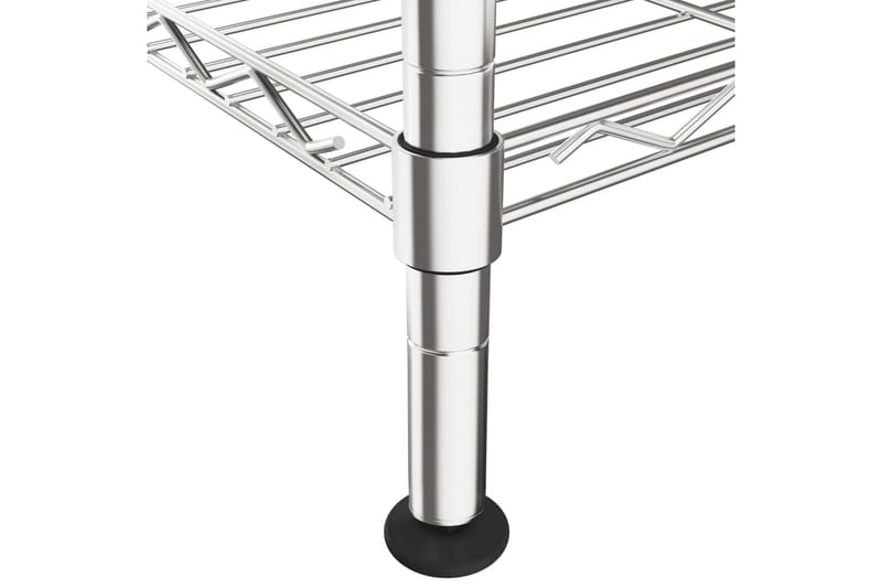 Opbevaringsstativ med 5 hylder 90x35x180 cm 250 kg krom - Sølv - Opbevaring - Hylder & Reoler - Væghylde & vægreol