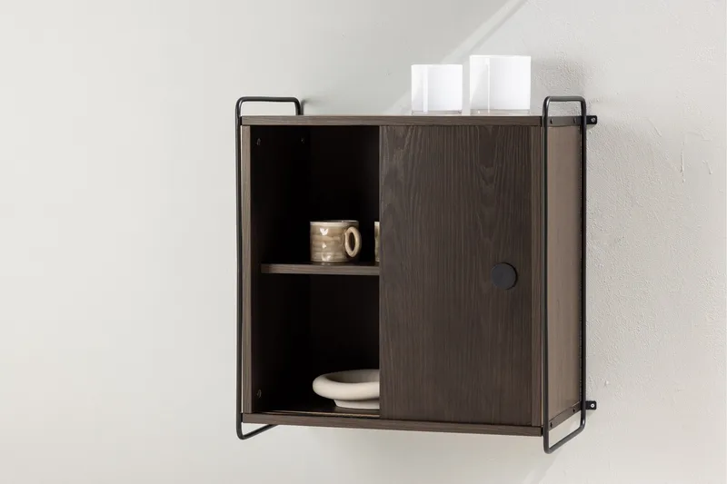 Paris Væghylde 60x35 cm - Brun - Opbevaring - Hylder & Reoler