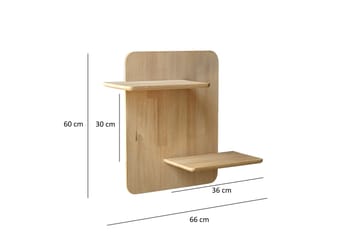 Pictou Væghylde 66 cm - Oak - Opbevaring - Hylder & Reoler - Væghylde & vægreol