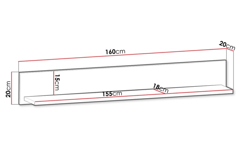 Prowansja Væghylde Hvid|Natur - Opbevaring - Hylder & Reoler - Væghylde & vægreol