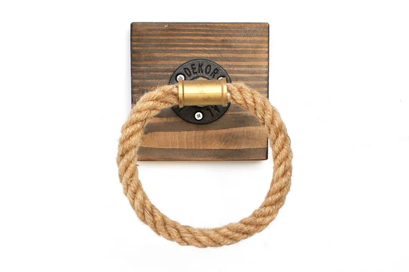 Pukkuri Opbevaringsmøbler 14 cm - Brun - Hus & renovering - Køkken & bad - Badeværelse - Badeværelsestilbehør - Håndklædeholder