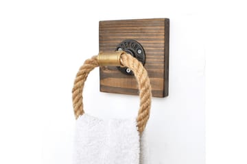 Pukkuri Opbevaringsmøbler 14 cm - Brun - Hus & renovering - Køkken & bad - Badeværelse - Badeværelsestilbehør - Håndklædeholder