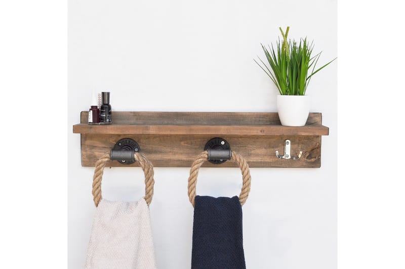 Pukkuri Opbevaringsmøbler 60 cm - Brun - Opbevaring - Tøjopbevaring - Knagerækker - Knager