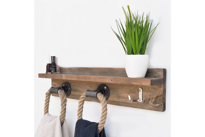 Pukkuri Opbevaringsmøbler 60 cm - Brun - Opbevaring - Tøjopbevaring - Knagerækker - Knager