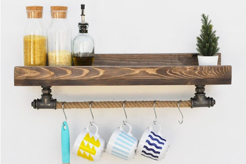 Pukkuri Opbevaringsmøbler 60 cm - Sort - Opbevaring - Hylder & Reoler - Væghylde & vægreol