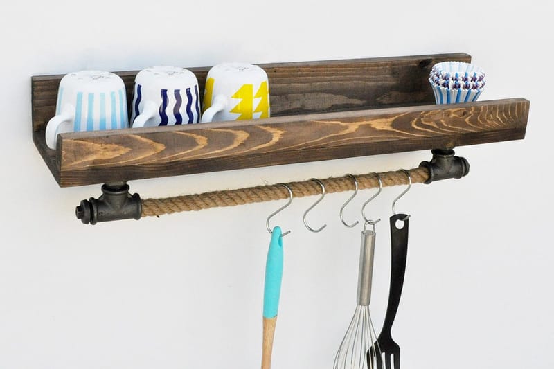 Pukkuri Opbevaringsmøbler 60 cm - Sort - Opbevaring - Hylder & Reoler - Væghylde & vægreol