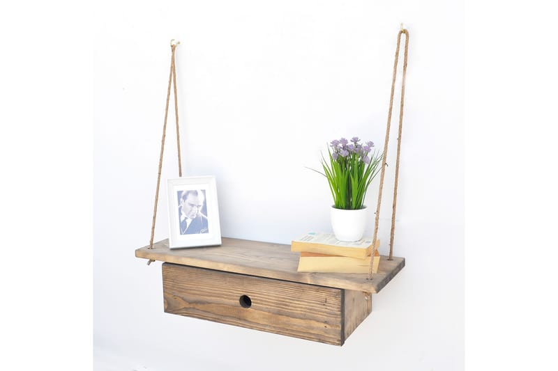 Pukkuri Væghylde 60 cm - Brun - Opbevaring - Hylder & Reoler - Væghylde & vægreol