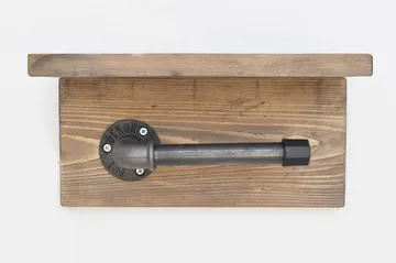 Pukkuri Papirsholder 30 cm - Brun / sort - Hus & renovering - Køkken & bad - Badeværelse - Badeværelsestilbehør - Toiletrulleholder