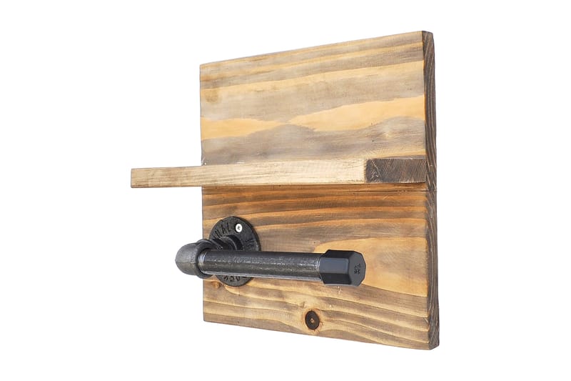 Pukkuri Papirsholder 14 cm, Brun / sort