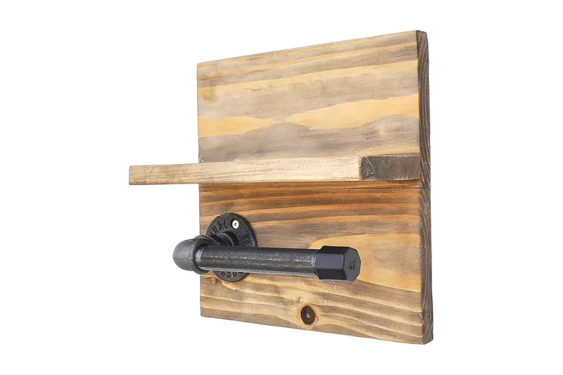 Pukkuri Papirsholder 14 cm, Brun / sort