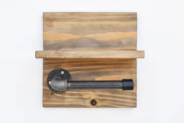 Pukkuri Papirsholder 14 cm - Brun / sort - Hus & renovering - Køkken & bad - Badeværelse - Badeværelsestilbehør - Toiletrulleholder