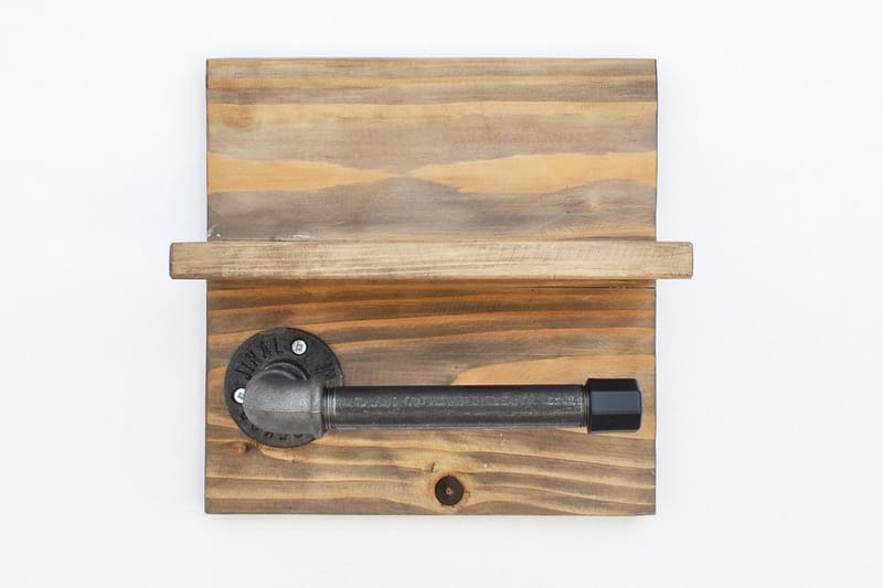 Pukkuri Papirsholder 14 cm - Brun / sort - Hus & renovering - Køkken & bad - Badeværelse - Badeværelsestilbehør - Toiletrulleholder