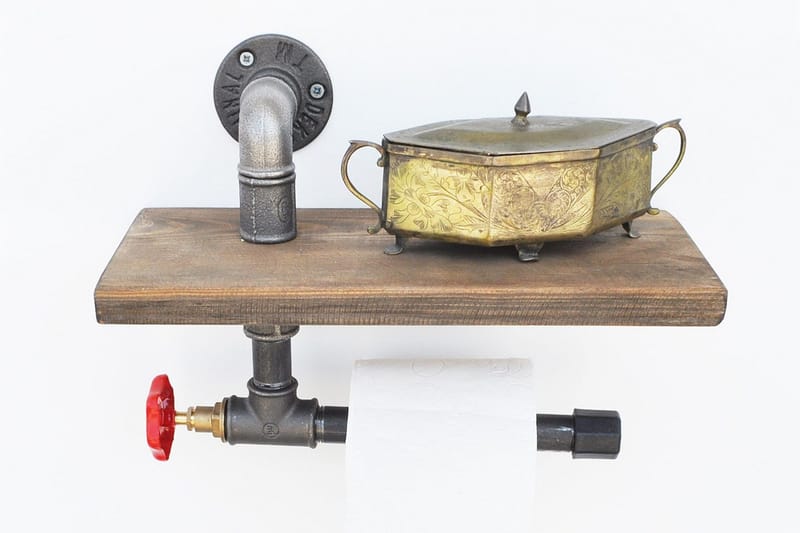 Pukkuri Papirsholder 31 cm - Brun / sort - Husholdning - Madlavning & Bagning - Køkkenudstyr