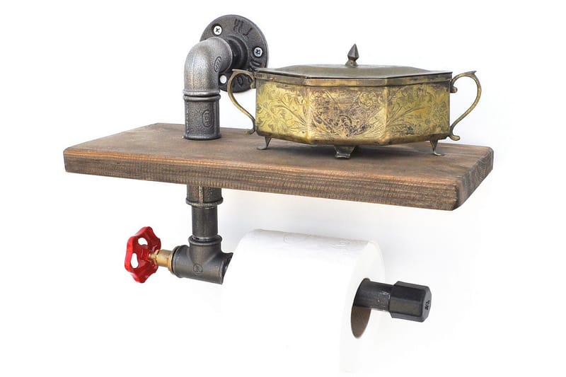 Pukkuri Papirsholder 31 cm - Brun / sort - Husholdning - Madlavning & Bagning - Køkkenudstyr