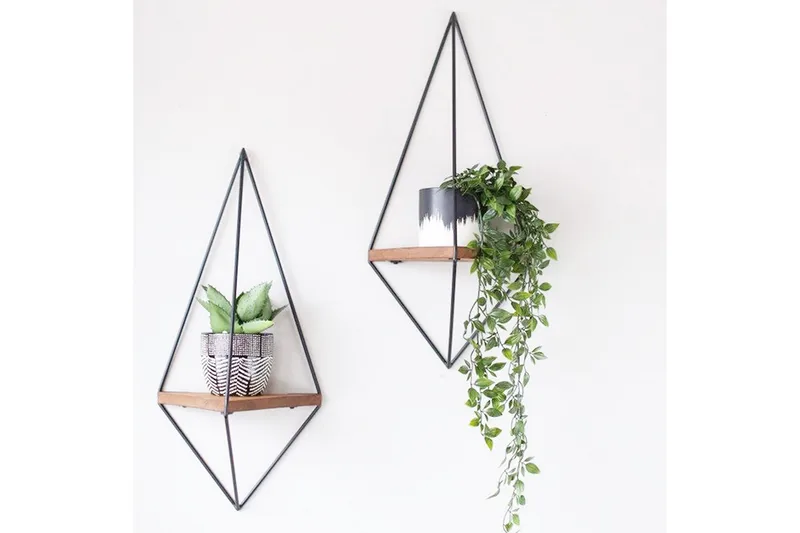 Pukkuri Papirsholder med hylde 23 cm, Brun / sort