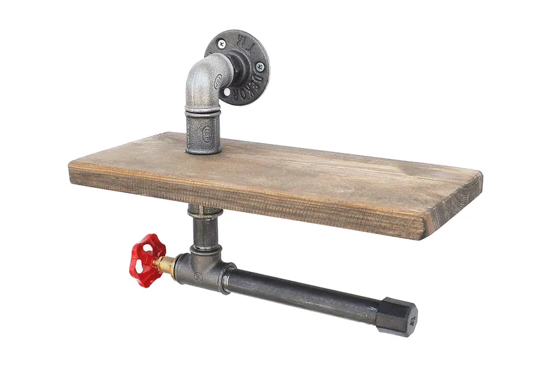 Pukkuri Papirsholder 31 cm, Brun / sort