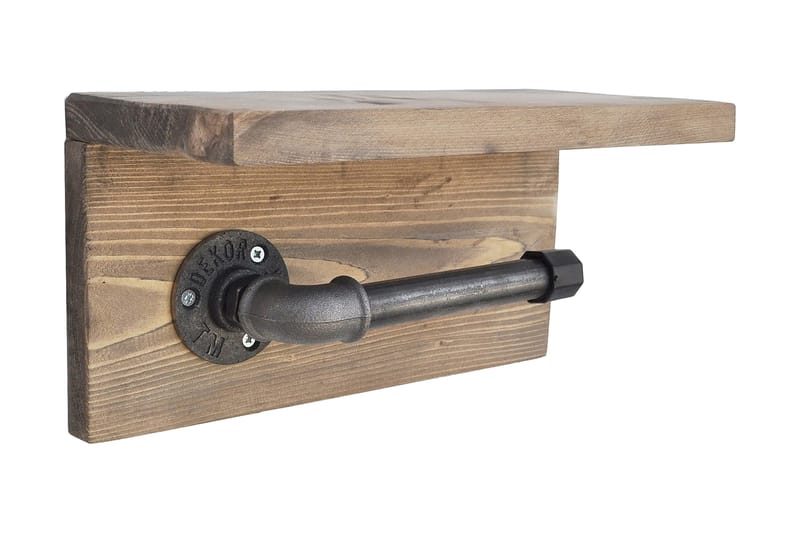 Pukkuri Papirsholder 30 cm, Brun / sort