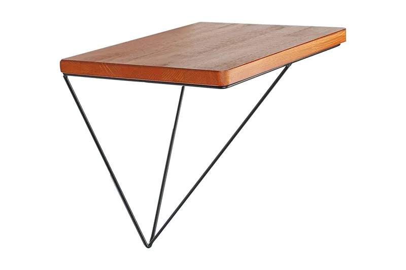 Pukkuri Papirsholder med hylde 33 cm, Brun / sort