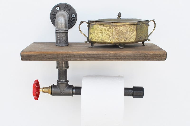 Pukkuri Papirsholder 31 cm - Brun / sort - Husholdning - Madlavning & Bagning - Køkkenudstyr