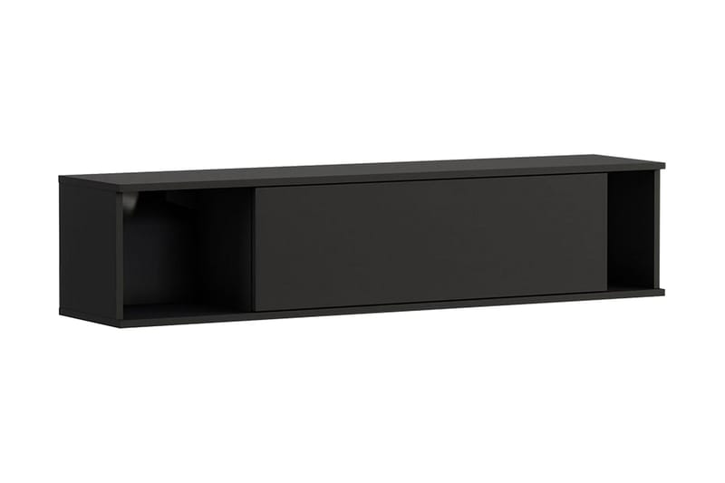 Querty Væghylde 135x30x30 cm, Sort