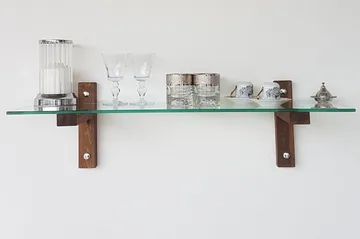 Quezad Væghylde 85 cm - Valnød - Opbevaring - Hylder & Reoler - Væghylde & vægreol