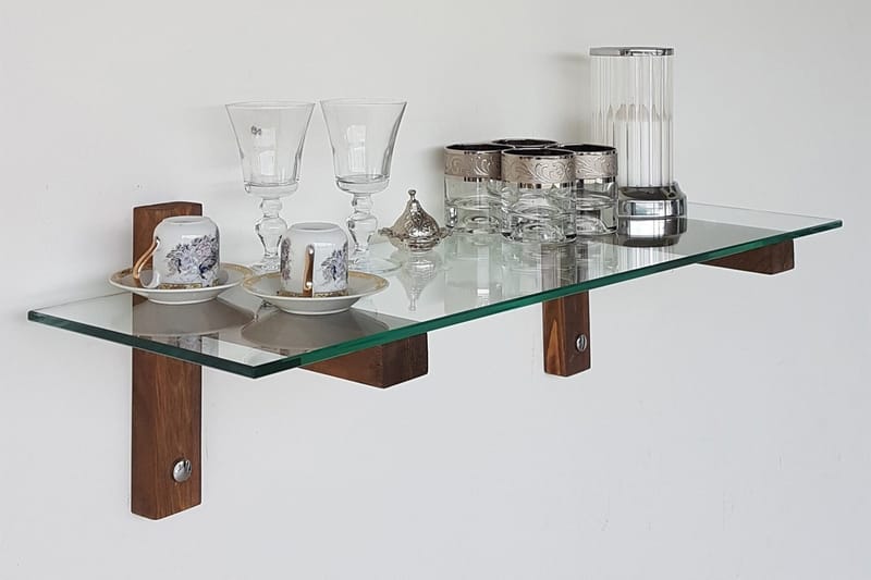 Quezad Væghylde 85 cm - Valnød - Opbevaring - Hylder & Reoler - Væghylde & vægreol