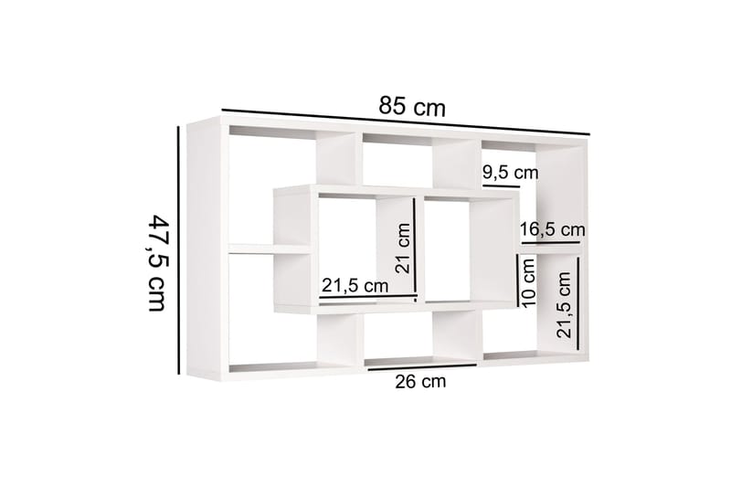 Rhosgoch Væghylde - Hvid - Opbevaring - Hylder & Reoler - Væghylde & vægreol