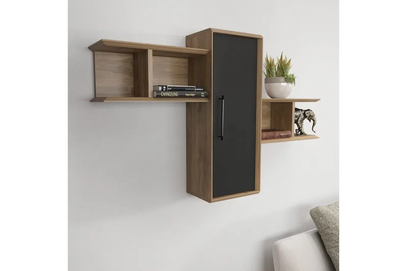 Rinorea Væghylde 118,6x51,8 cm - Brun - Opbevaring - Hylder & Reoler - Væghylde & vægreol