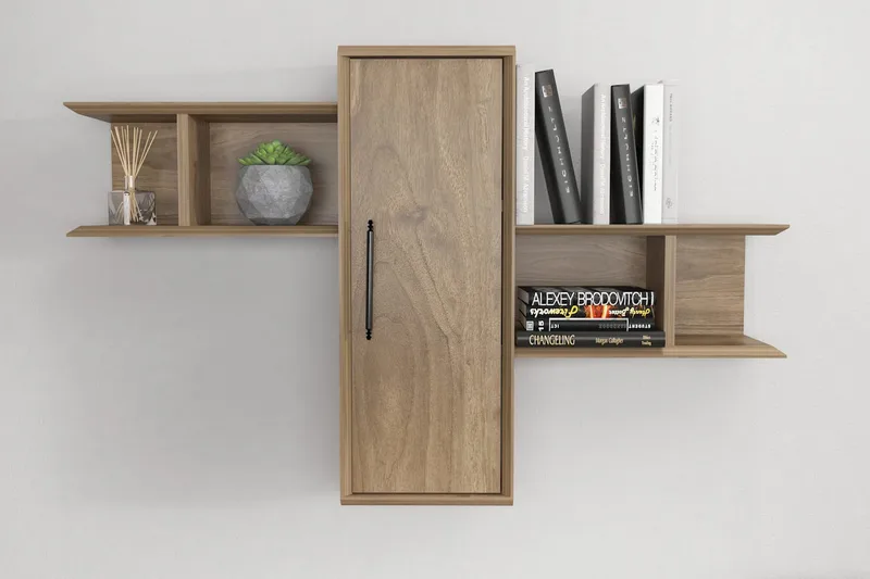 Rinorea Væghylde 118,6x51,8 cm - Brun - Opbevaring - Hylder & Reoler - Væghylde & vægreol