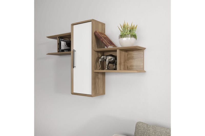 Rinorea Væghylde 118,6x51,8 cm - Brun - Opbevaring - Hylder & Reoler - Væghylde & vægreol