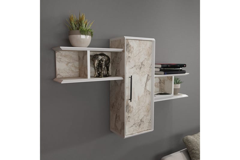 Rinorea Væghylde 118,6x51,8 cm - Hvid - Opbevaring - Hylder & Reoler - Væghylde & vægreol