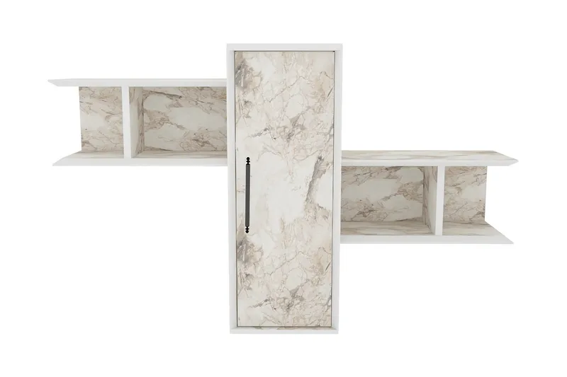 Rinorea Væghylde 118,6x51,8 cm, Hvid