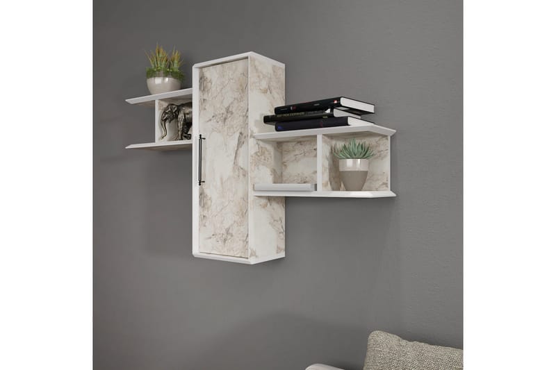 Rinorea Væghylde 118,6x51,8 cm - Hvid - Opbevaring - Hylder & Reoler - Væghylde & vægreol
