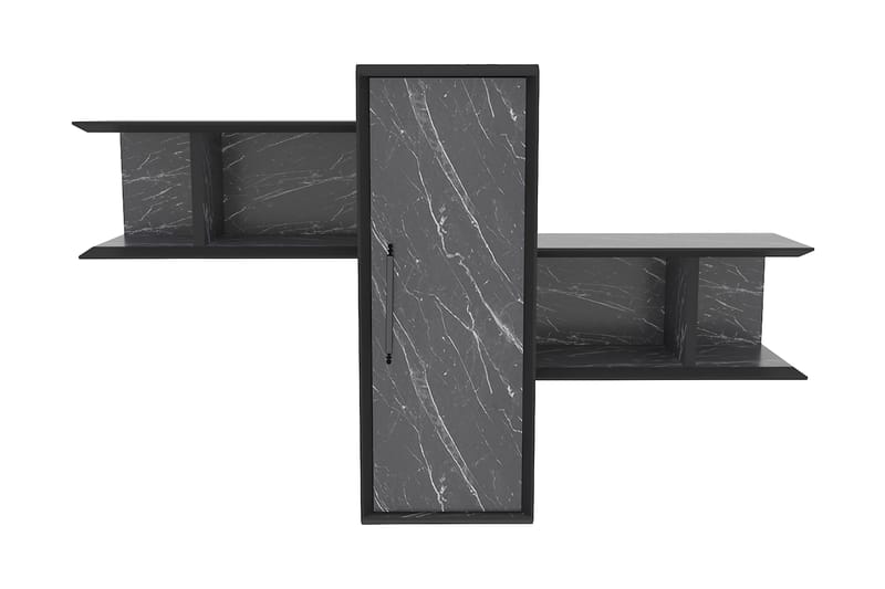 Rinorea Væghylde 118,6x51,8 cm, Sort