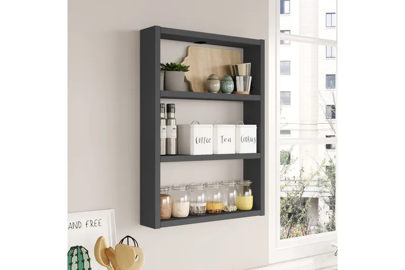 Rinorea Væghylde 43,2x60 cm, Antracit