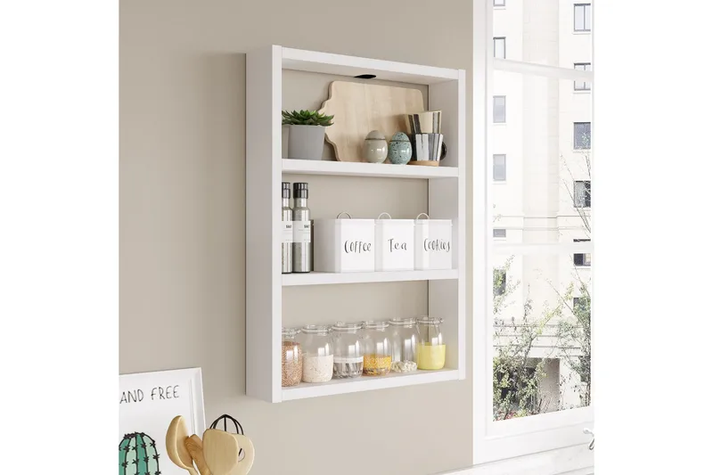 Rinorea Væghylde 43,2x60 cm, Hvid